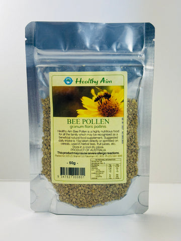 Healthy Aim Bee Pollen Granules 50g Natural Food Supplement Pure Australian Bee Pollen