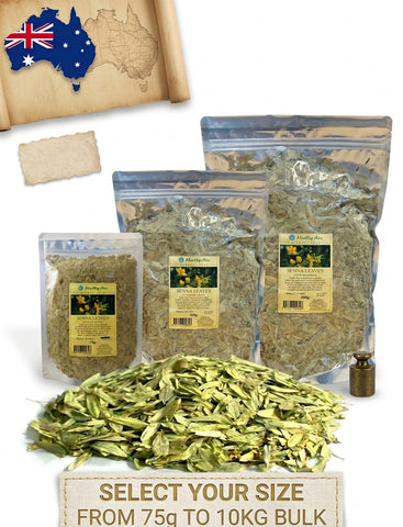 Healthy Aim Senna Leaves Herbal Tea Dried Herb No Artificial Colours & Flavours