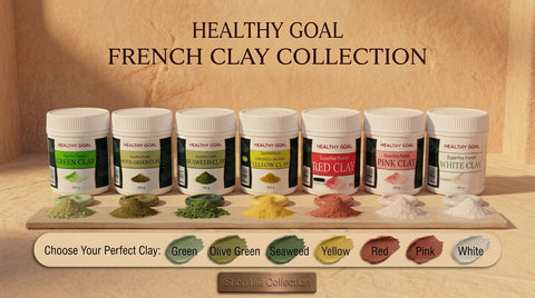 Healthy Goal French Cosmetic CLAY 200g Superfine Powder Face Hair Mask Body Mud Wrap Facial