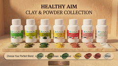 Healthy Aim French Cosmetic CLAY 100g Superfine Powder Face Hair Mask Body Mud Wrap Facial