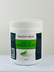 Healthy Goal French Cosmetic Green Clay 200g Superfine Powder Face Hair Mask