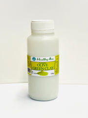 Healthy Aim French Cosmetic Olive Green Clay 100g Superfine Powder Face Hair Mask