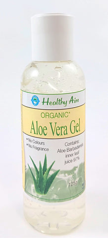 Healthy Aim Australian Aloe Vera Gel 125g Certified Organic Skin DIY Ingredient Premium