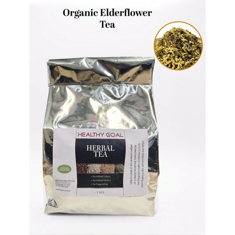 Healthy Aim Organic Elderflower Herbal Tea 1Kg