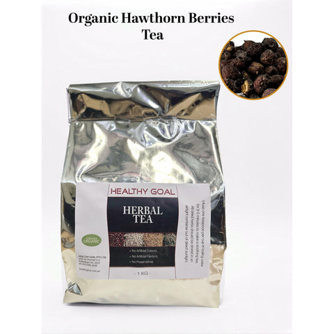 Healthy Aim Organic Hawthorn Berries Herbal Tea 1Kg