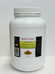 Healthy Goal French Cosmetic Organic Seaweed Clay 1Kg Superfine Powder Face Hair Mask