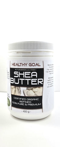 Healthy Goal Organic Shea Nut Butter 400g 100% Pure Soap Making Cream
