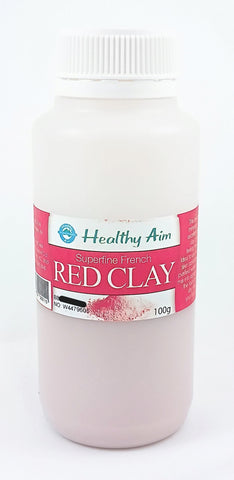 Healthy Aim French Cosmetic Red Clay 100g Superfine Powder Face Hair Mask