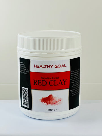 Healthy Goal French Cosmetic Red Clay 200g Superfine Powder Face Hair Mask