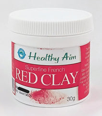 Healthy Aim French Cosmetic Red Clay 30g Superfine Powder Face Hair Mask