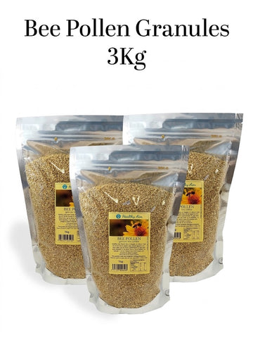 Healthy Aim Bee Pollen Granules 3Kg (3 x 1Kg Multipack) Natural Food Supplement Pure Australian Bee Pollen