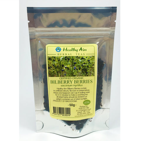 Bilberry Berries - Organic Tea 50g - Healthy Aim