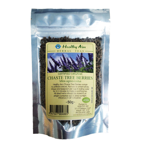 Chaste Tree Berries - Organic Tea 50g - Healthy Aim