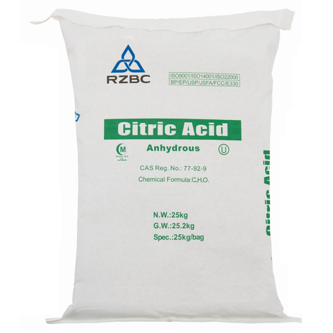 Citric Acid 25kg Bulk Food Preservative