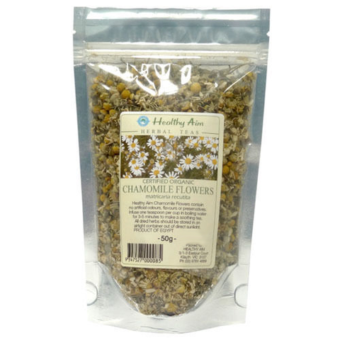 Chamomile Flowers - Organic Tea 50g - Healthy Aim
